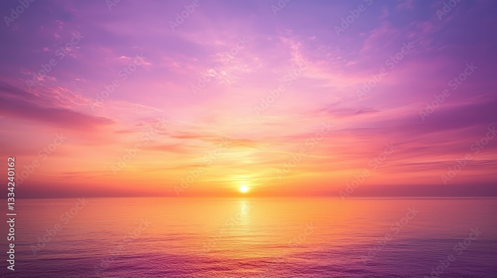 Gentle Sunrise with Warm Glow and Colorful Sky Transitioning Gentle Sunrise with Warm Glow and Colorful Sky Transitioning