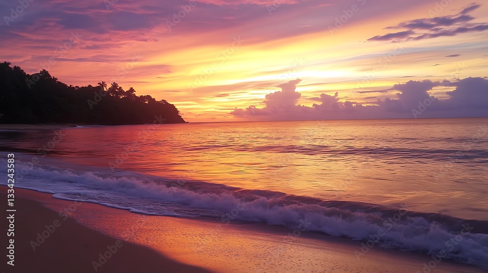 Dramatic sky over ocean at sunset high resolution picture Dramatic sky over ocean at sunset high resolution picture