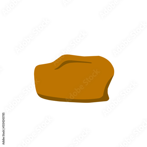 brown stone vector illustration