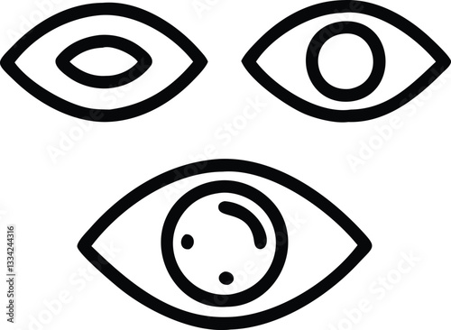 Eye pattern with spiral and circular design