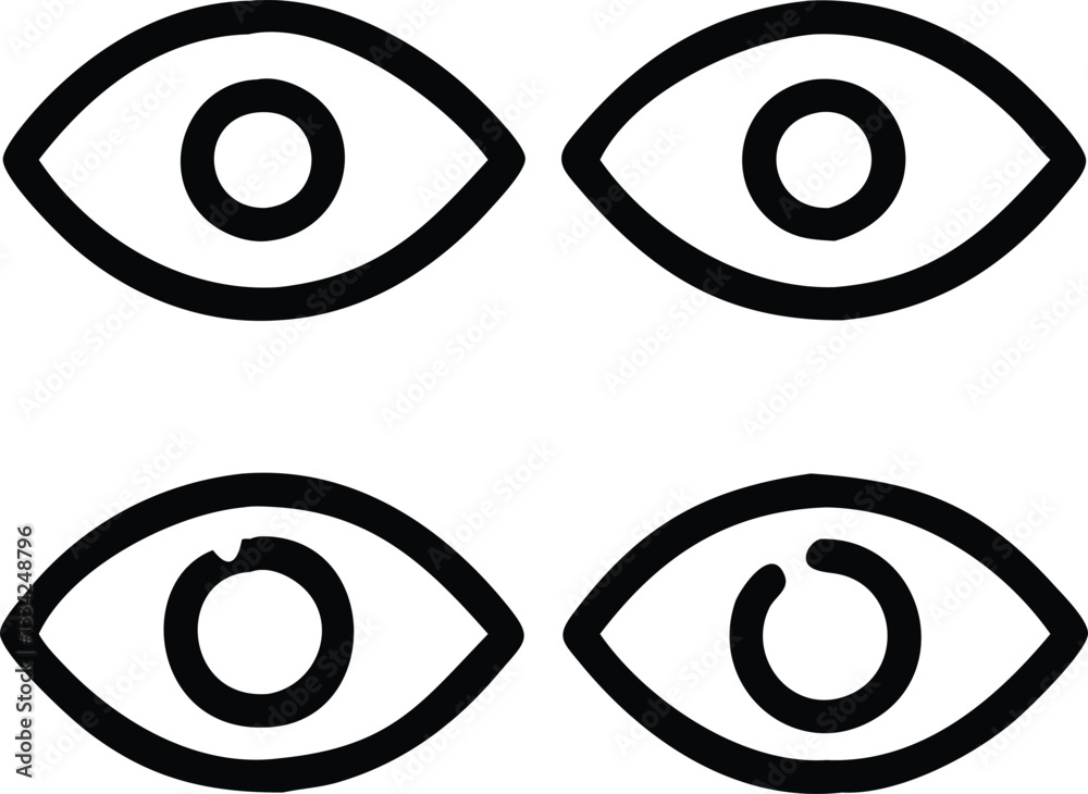 Eye pattern with spiral and circular design Eye pattern with spiral and circular design
