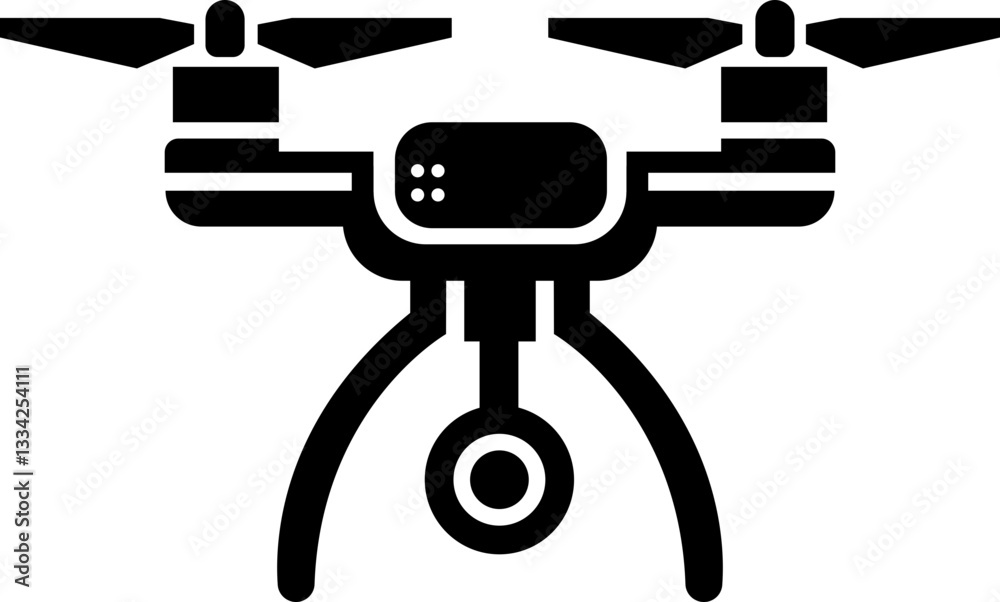 Drone Camera Icon and Illustration for Logo and Branding Drone Camera Icon and Illustration for Logo and Branding