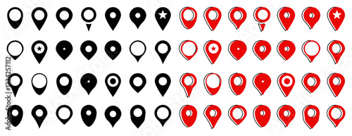 Map Pin and Location Marker Set