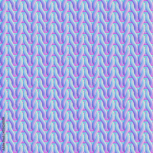 The background of the knit material. Normal map texture. And complete seamless pattern.