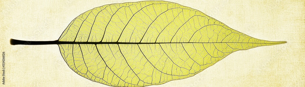 Obraz premium Detailed Leaf Structure