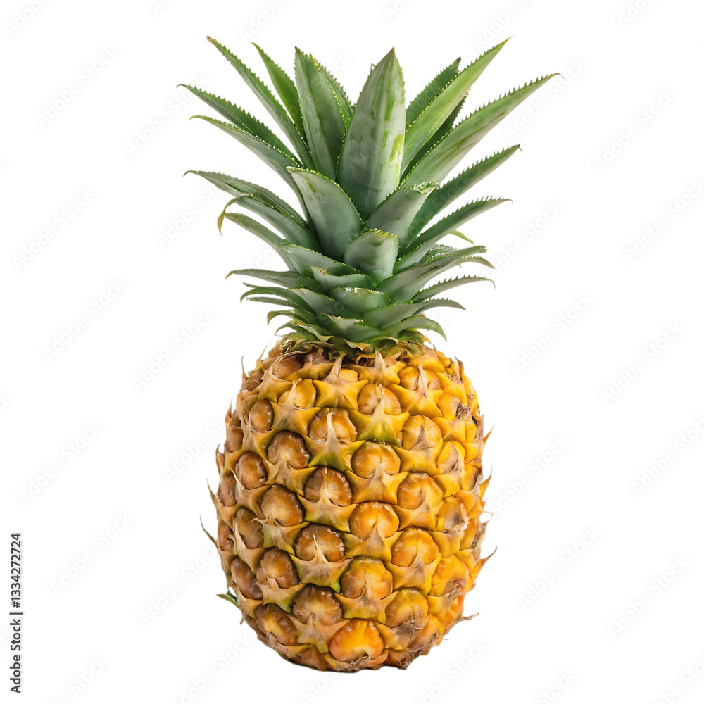 Fototapeta premium Pineapple isolated on transparent background