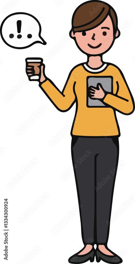 Cartoon Casual business woman character Cartoon Casual business woman character