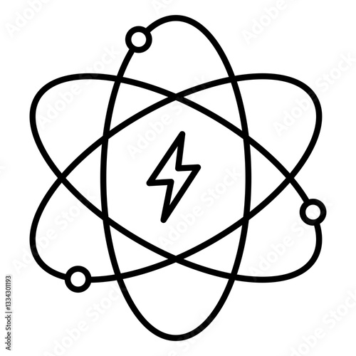 atomic icon vector illustration concept