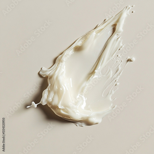 Creative process of mixing white paint art studio photography indoor close-up visual art techniques