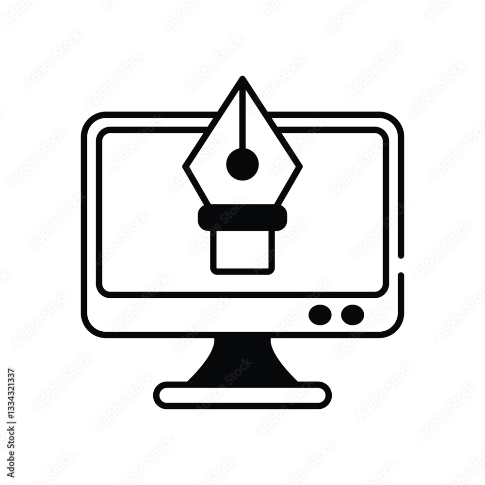 Graphic Design Vector icon Graphic Design Vector icon