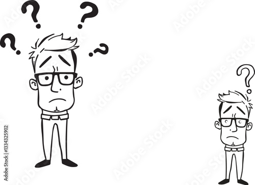 man and question mark