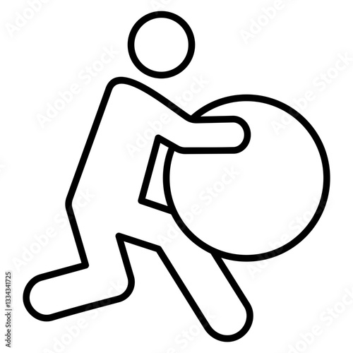 exercise ball icon
