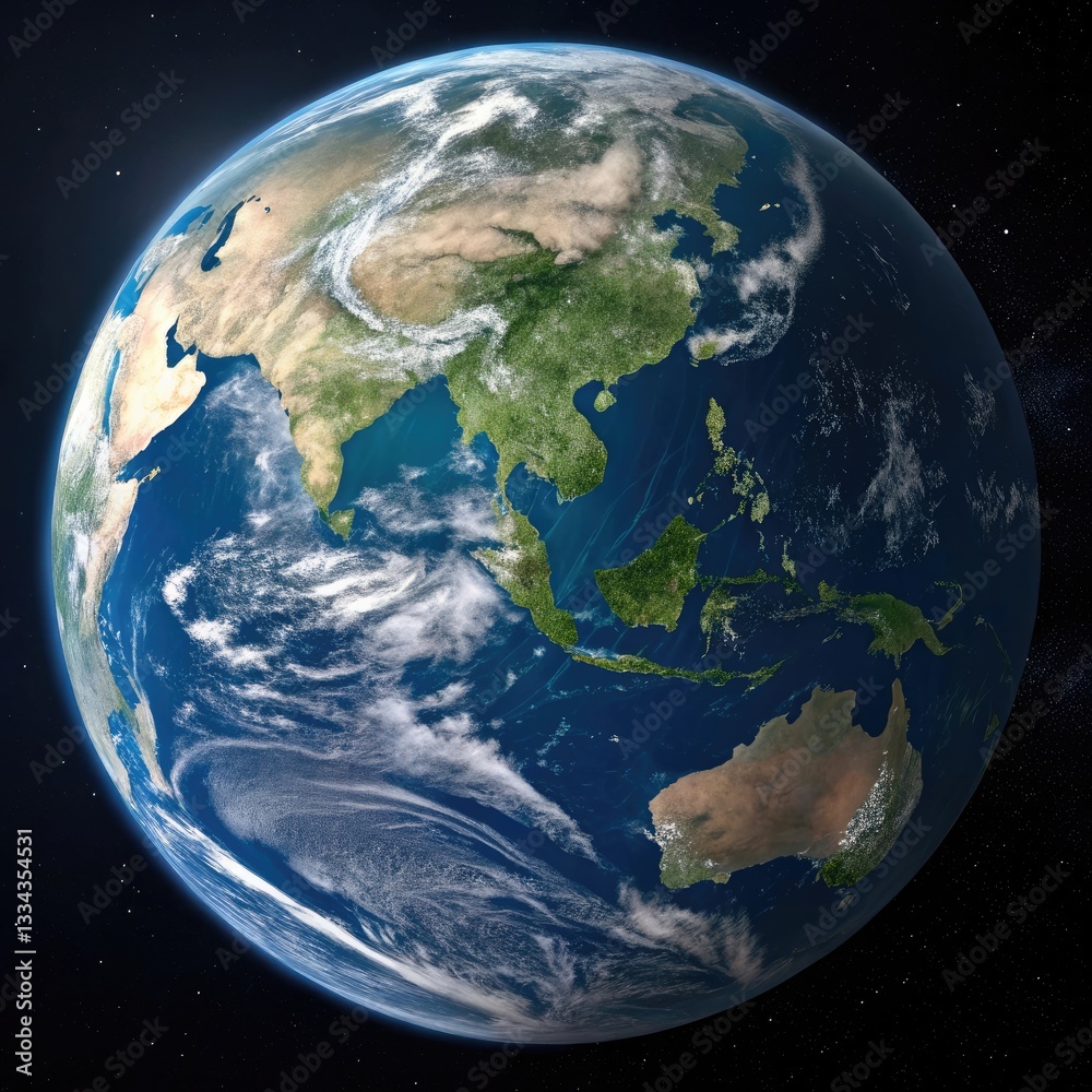 Obraz premium earth and moon