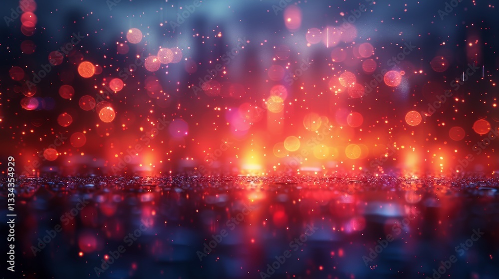 Abstract Business Background with Bokeh Lights, Corporate Technology and Digital Communication Elements, Modern Illustration Abstract Business Background with Bokeh Lights, Corporate Technology and Digital Communication Elements, Modern Illustration