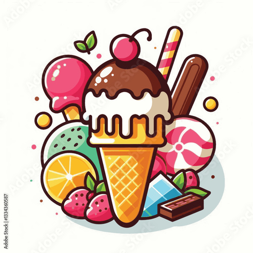 ice cream, food, dessert, cream, background, sweet, ice, summer, cold, frozen, chocolate, flavor, creamy, dairy, delicious, closeup, vanilla, gelato, waffle, cone, texture, isolated, fresh, colorful, 