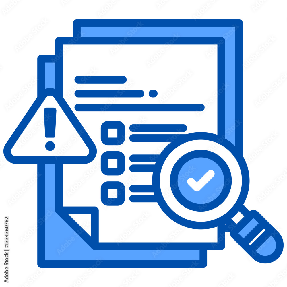 Risk Evaluation icon in Blue Color Style. Simple Vector Design. Simple Vector Flat Icon Risk Evaluation icon in Blue Color Style. Simple Vector Design. Simple Vector Flat Icon