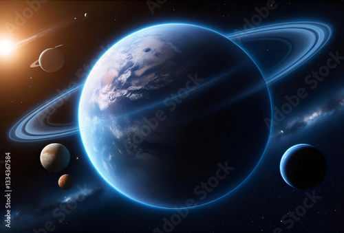 planet in space