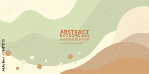Minimalist Abstract Wavy Background in Earth Tones Nature Inspired Design