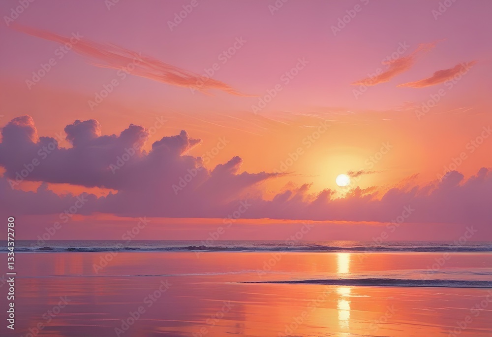 sunset over the ocean