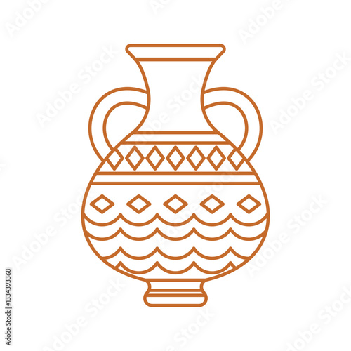 Ancient Pottery Line Art