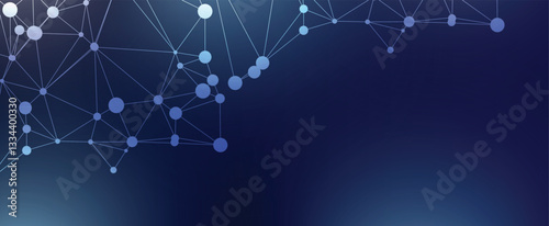 Geometric network connected dots.vector illustration