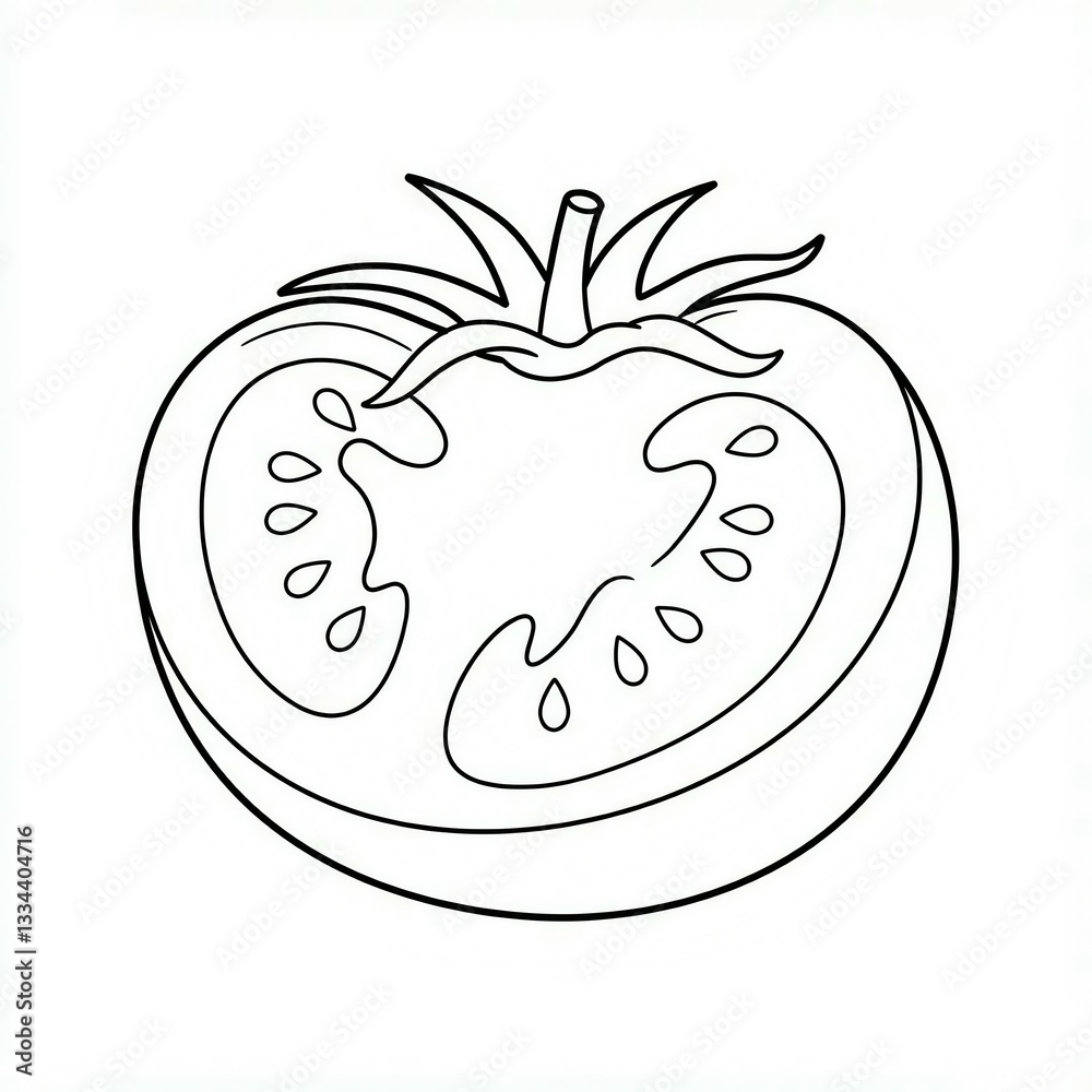 Obraz premium tomato sketch 