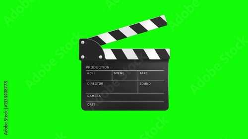 Film clapper animation video