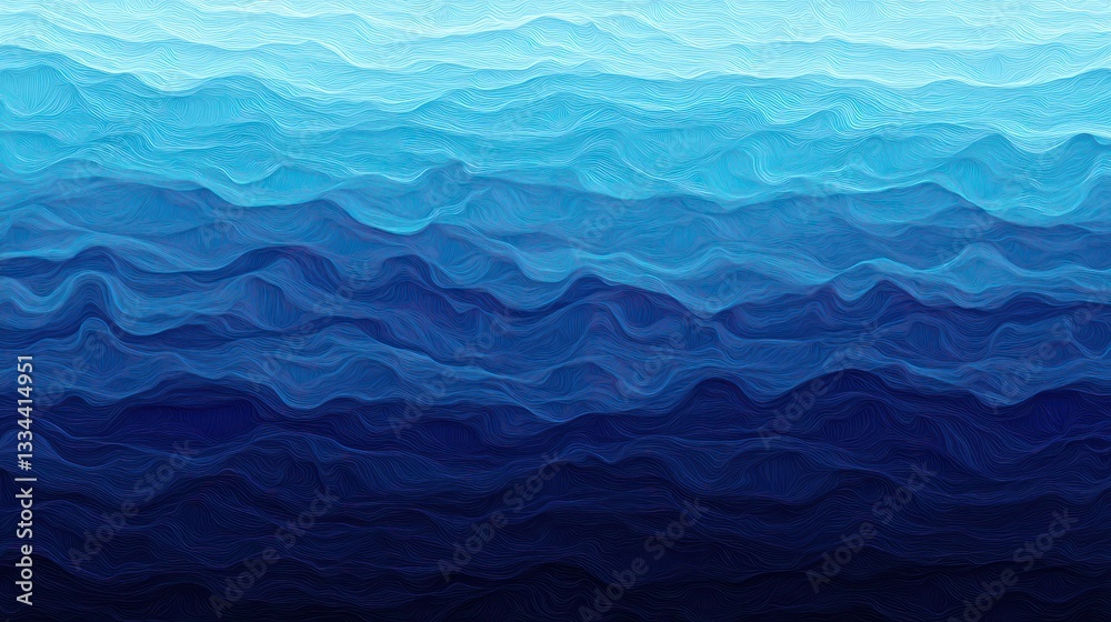 Obraz premium Abstract blue waves background, ocean texture, website design