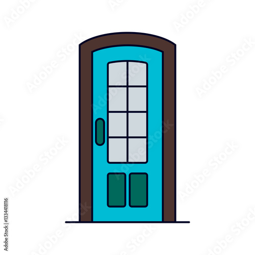 aesthetic door Illustration