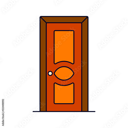 entrance door Illustration