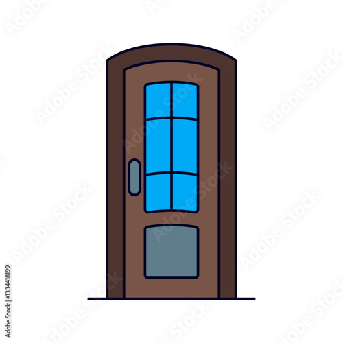 old door Illustration