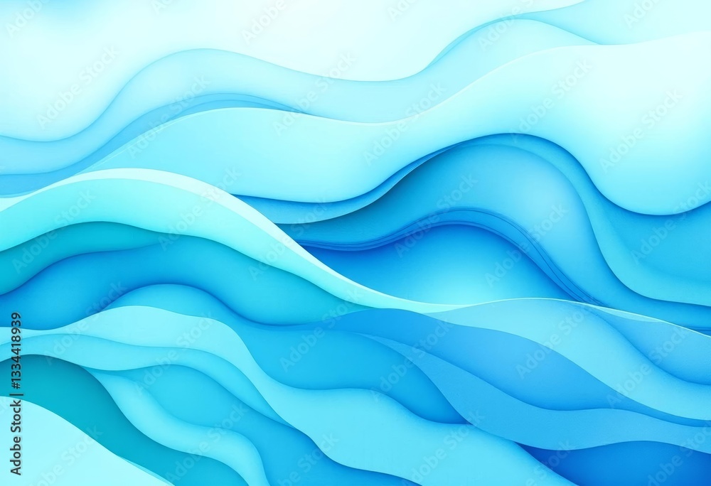 Subtle, flowing watercolor wave pattern, seamless blend of soft blues and greens, element, moodboard Subtle, flowing watercolor wave pattern, seamless blend of soft blues and greens, element, moodboard