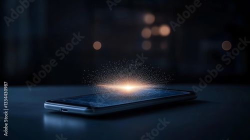 Digital payment revolution mobile phone scanning qr code for money transfer in modern environments