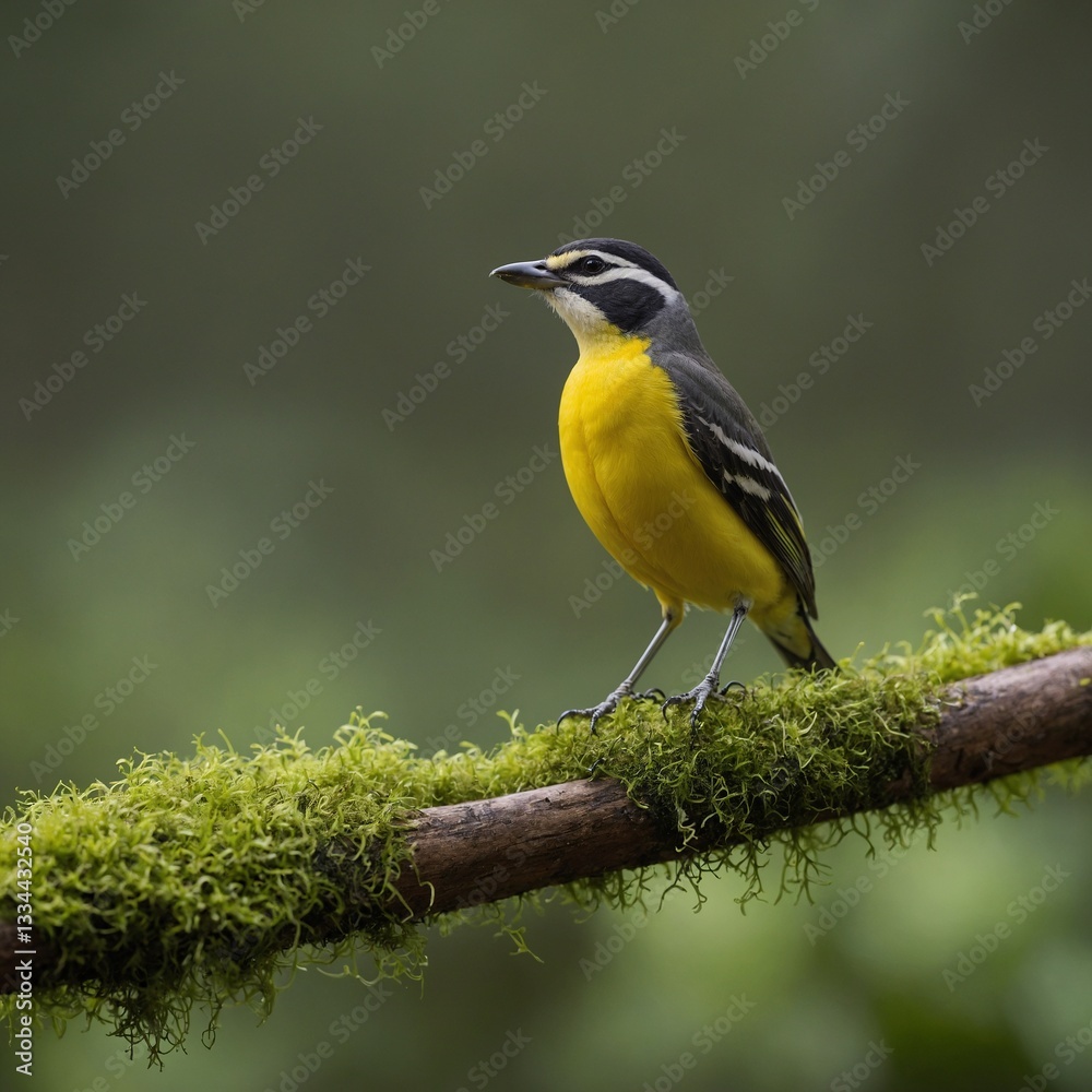 Naklejka premium great tit on a branch