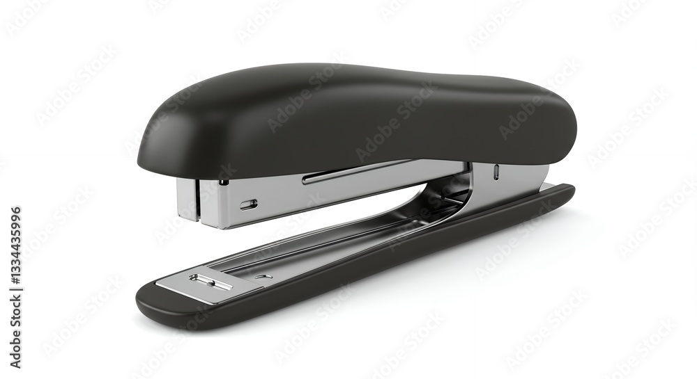 Black Stapler Isolated on White Background for Office and School Supply Black Stapler Isolated on White Background for Office and School Supply