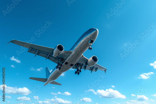 Large Passenger Jet in Flight – Modern Commercial Airplane Travel
 photo