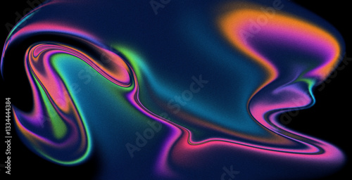 4K Beautiful color gradient background with noise. Abstract pastel holographic blurred grainy gradient banner background texture Colorful digital grain soft noise effect Nostalgia, vintage, retro