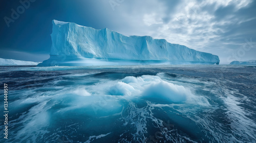 Colossal Antarctic Iceberg Dissolves into Turbulent Marine Streams, Representing the Immediacy of Global Climate Concerns