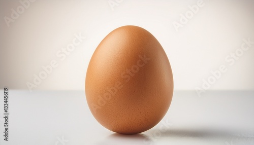 Wallpaper Mural  Single brown egg standing upright on a white surface.  Torontodigital.ca