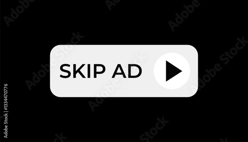 An icon that represents the skip ad feature prominently found on various video platforms, enhancing the user experience