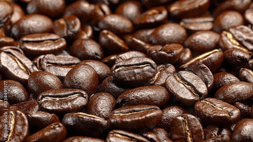 Close-up of assorted coffee beans displayed on a white background highlighting their unique variety Close-up of assorted coffee beans displayed on a white background highlighting their unique variety