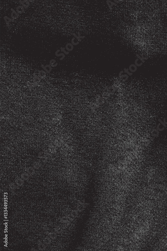 Waving fabric texture, vector overlay. Get an aesthetic and retro look to your work.