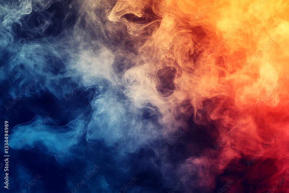 Fototapeta premium Colorful Abstract Smoke Art Background