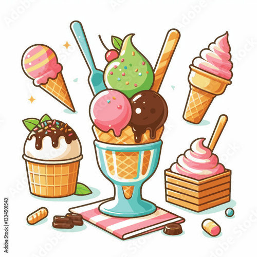 ice cream, dessert, food, background, cream, cold, sweet, ice, creamy, summer, chocolate, flavor, delicious, vanilla, dairy, frozen, gelato, closeup, tasty, isolated, fresh, strawberry, waffle, textur