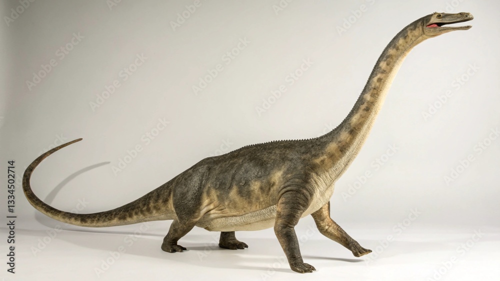 Obraz premium Elasmosaurus in full view on studio background
