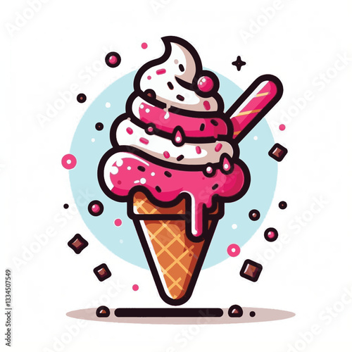 ice cream, dessert, food, background, cream, cold, sweet, ice, creamy, summer, chocolate, flavor, delicious, vanilla, dairy, frozen, gelato, closeup, tasty, isolated, fresh, strawberry, waffle, textur