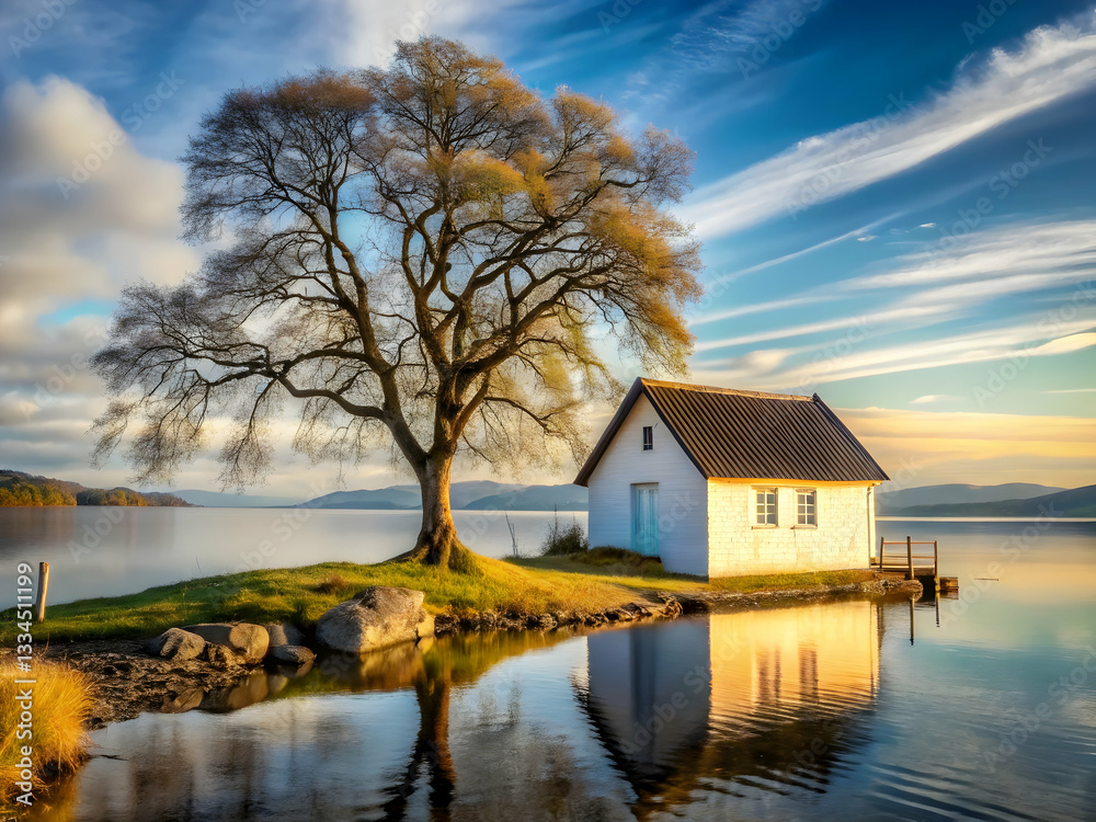 Fototapeta premium lake in autumn