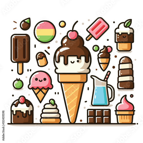 ice cream, dessert, food, background, cream, cold, sweet, ice, creamy, summer, chocolate, flavor, delicious, vanilla, dairy, frozen, gelato, closeup, tasty, isolated, fresh, strawberry, waffle, textur