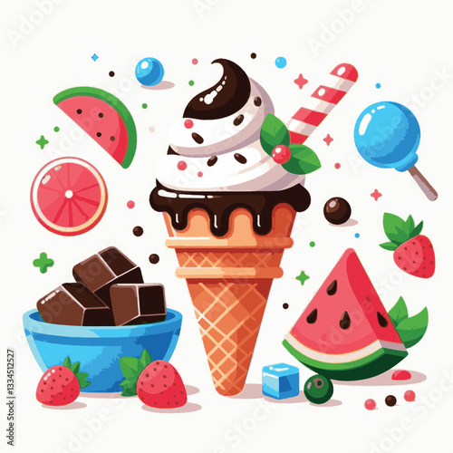 ice cream, dessert, food, background, cream, cold, sweet, ice, creamy, summer, chocolate, flavor, delicious, vanilla, dairy, frozen, gelato, closeup, tasty, isolated, fresh, strawberry, waffle, textur
