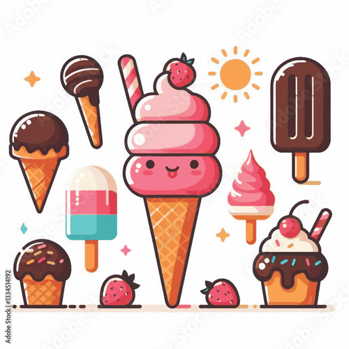 ice cream, dessert, food, background, cream, cold, sweet, ice, creamy, summer, chocolate, flavor, delicious, vanilla, dairy, frozen, gelato, closeup, tasty, isolated, fresh, strawberry, waffle, textur